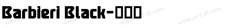 Barbieri Black字体转换